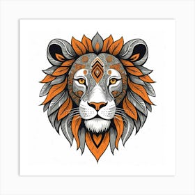 Lion Head 1 Art Print