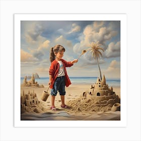 Sand Castle Art Print