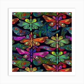 Dragonflies 9 Art Print