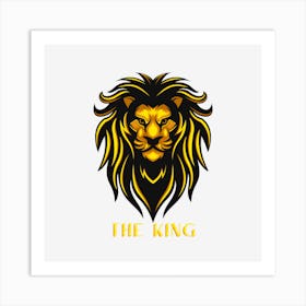 The king lions Art Print