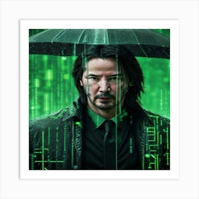 keano reeves Matrix Art Print