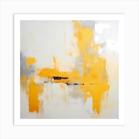 Golden Tranquility: Ethereal Strokes Art Print