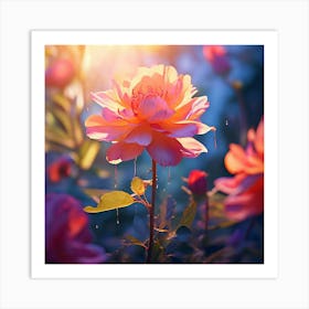 Roses In The Sun Art Print