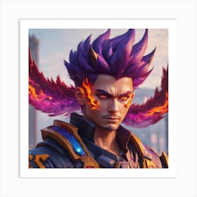 Portrait Of A Warrior Art Print