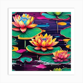 Lotus Lily 2 Art Print