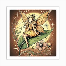 Tattoo Fairy 3 Art Print