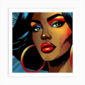 Kehinde Pop Black Woman Art Print