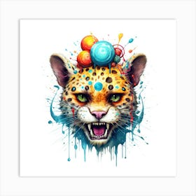 Jaguar Head Art Print