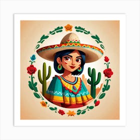 Mexican Girl 83 Art Print