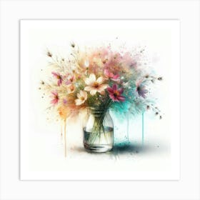 Flowers In A Vase 1 Art Print