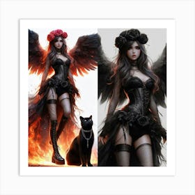 Gothic Angel Art Print