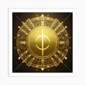 Golden Wealth Art Print