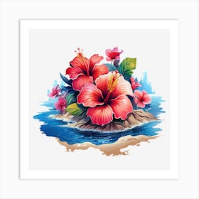 Hibiscus Flower 2 Art Print