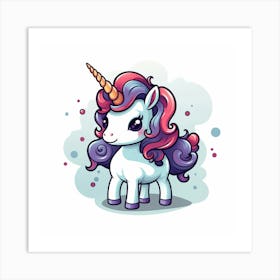 Cute Unicorn 225 Art Print