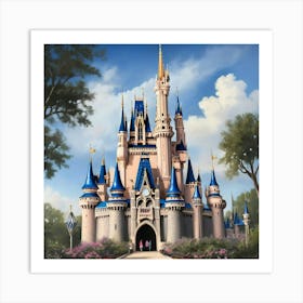 Cinderella Castle Art Print 4 Art Print