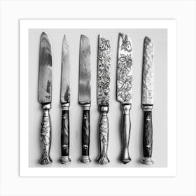 Knife Set Art Print