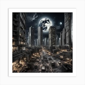 Futuristic Cityscape Art Print