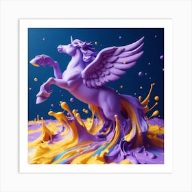 Unicorn Splash Art Print