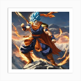 Dragon Ball Z Wallpaper 25 Art Print