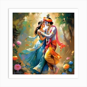 Radha And Krishna Poster