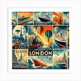 London And Paris Art Print