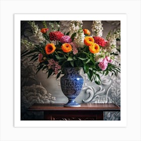 Flowers In A Vase 108 Art Print