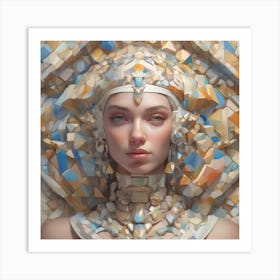 The Jigsaw Becomes Her - Pastel 4 Art Print