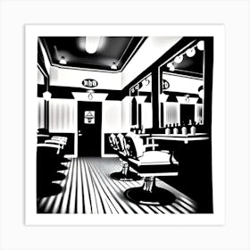 Barber Shop 2 Art Print