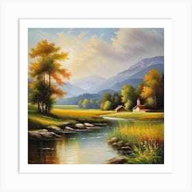 Landscape Painting 222 Art Print