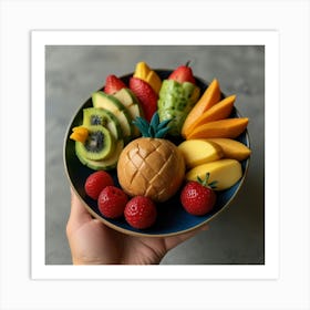 Default Create Unique Design Of Fruits In Beautiful Dish 2 Art Print