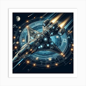 Spaceship 57 Art Print