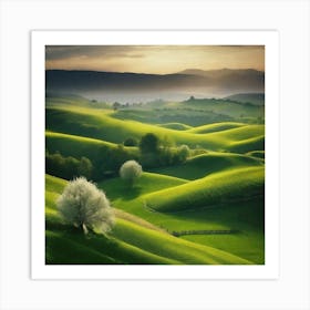 Landscape - Landscape Stock Videos & Royalty-Free Footage 5 Art Print