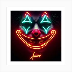 Clown Face Art Print