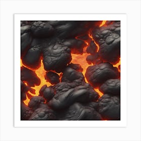 Lava texture 10 Art Print