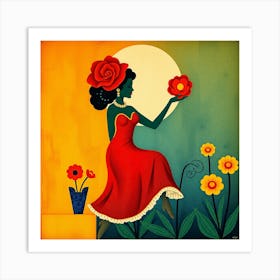 Mexican Woman Art Print