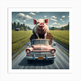 A Pig Load Of Manure Art Print