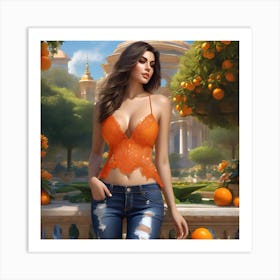 Orange dreams Art Print