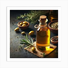 Olive Oil Art Print