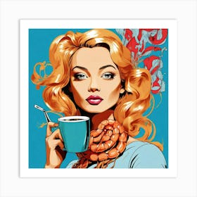 Coffee Girl 2 Art Print