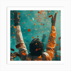 Confetti At A Party Art Print