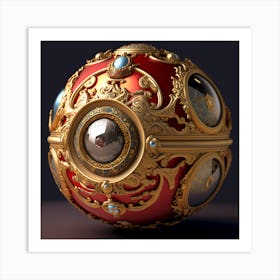 Professormunchies A Luxury Pokeball Ornate Detail Gems Royal Ma 3a12e4d9 7f42 48c5 A54d 28bdc00a650e Art Print