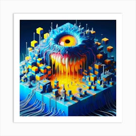 DMT ai art 009 Art Print