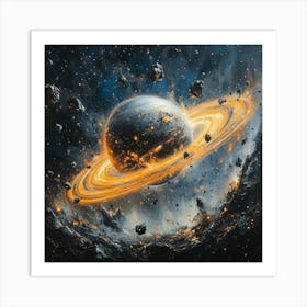 Saturn Art Art Print