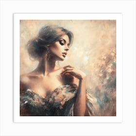 Woman In A Dress 1 Art Print