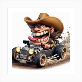 Hillbilly Funny Car 6 Art Print