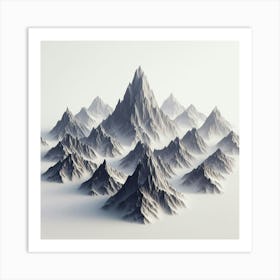 Mountain Range Art Print