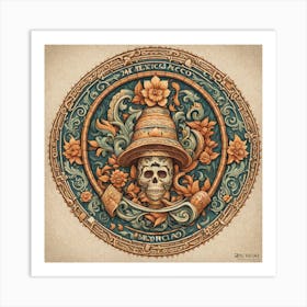 Day Of The Dead Skull 118 Art Print