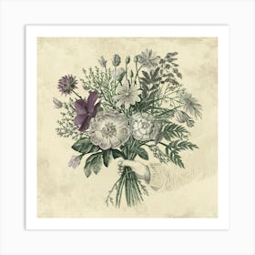 Bouquet Of Flowers 12 Art Print