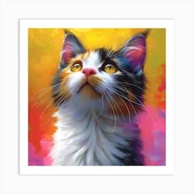 Calico Cat Art Print