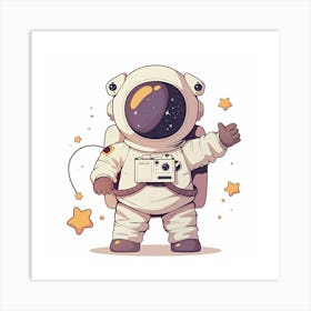 Astronaut T-Shirt Art Print